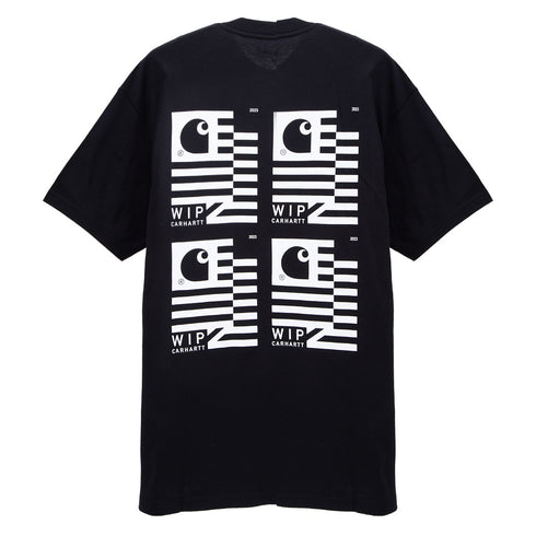 Carhartt WIP S/S Stamp State T-Shirt Black/White I032374.OD2.XX Degli Uberti